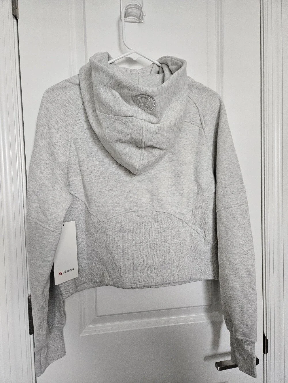 NWT Lululemon Scuba Oversized Half-Zip Hoodie Heathered Core Light Grey XS/S